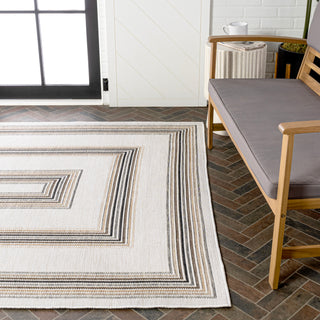 Always Classic Nautical Mitre Stripe Reversible Machine-Washable Indoor/Outdoor Area Rug