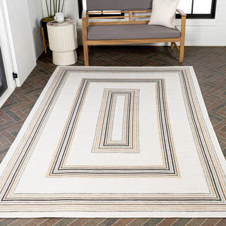 Always Classic Nautical Mitre Stripe Reversible Machine-Washable Indoor/Outdoor Area Rug