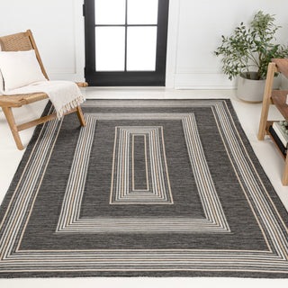 Always Classic Nautical Mitre Stripe Reversible Machine-Washable Indoor/Outdoor Area Rug