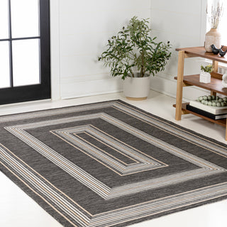 Always Classic Nautical Mitre Stripe Reversible Machine-Washable Indoor/Outdoor Area Rug