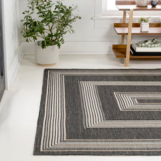 Always Classic Nautical Mitre Stripe Reversible Machine-Washable Indoor/Outdoor Area Rug