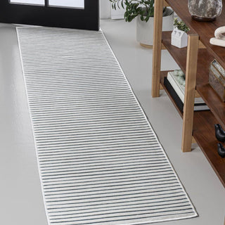 Eco Classic Coastal Pinstripe Reversible Machine-Washable Indoor/Outdoor Area Rug