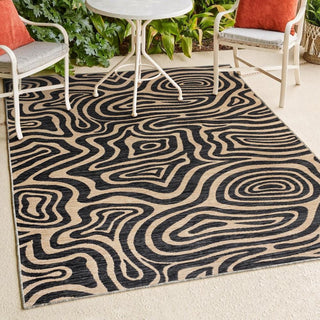 Echo Modern Bohemian Abstract Organic Reversible Machine-Washable Indoor/Outdoor Area Rug