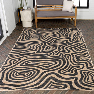 Echo Modern Bohemian Abstract Organic Reversible Machine-Washable Indoor/Outdoor Area Rug