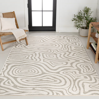 Echo Modern Bohemian Abstract Organic Reversible Machine-Washable Indoor/Outdoor Area Rug