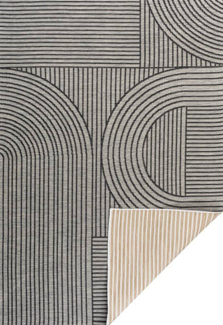 Leah Mid-Century Modern Arch Stripe Reversible Machine-Washable Indoor/Outdoor Area Rug