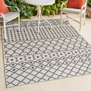 Lizzy Modern Geometric Moroccan Reversible Machine-Washable Indoor/Outdoor Area Rug