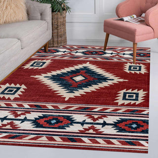 Aliyana Medallion Southwestern Area Rug