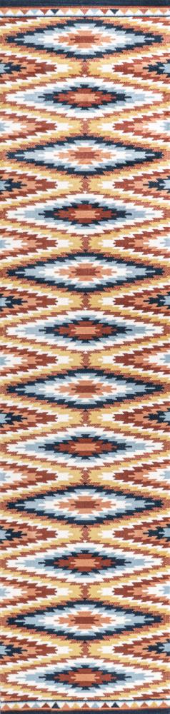 Jaali Diamond Kilim Geometric Area Rug