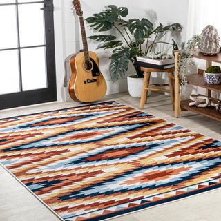 Jaali Diamond Kilim Geometric Area Rug