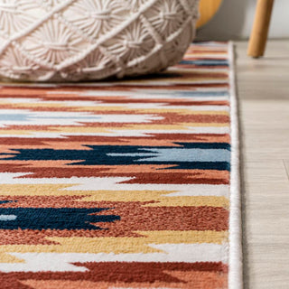 Jaali Diamond Kilim Geometric Area Rug