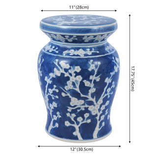 Scholar 17.7" Ceramic Garden Stool