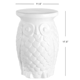 Langle Owl 17.5" Ceramic Garden Stool