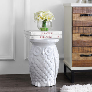 Langle Owl 17.5" Ceramic Garden Stool