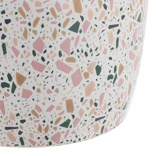 Ceramic 17.5" Terrazzo Ceramic Garden Stool