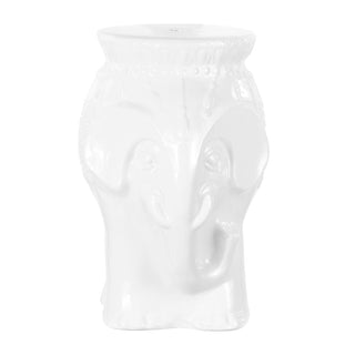 Orlaa 18.5" Modern Bohemian Elephant Ceramic Garden Stool