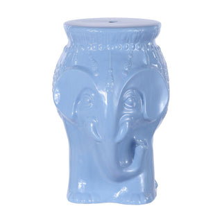 Orlaa 18.5" Modern Bohemian Elephant Ceramic Garden Stool