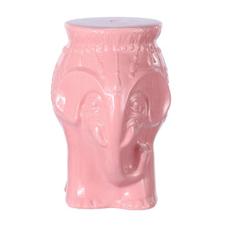 Orlaa 18.5" Modern Bohemian Elephant Ceramic Garden Stool