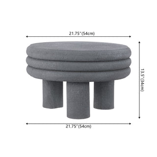 Rashida 13.5" Contemporary Minimalist Curvy Low Accent Table