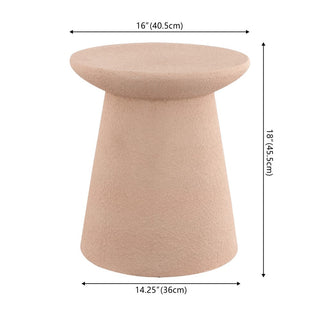 Conrad 18" Minimalist Modern Drum Accent Table Pedestal