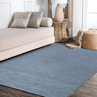 Nieleon Ethan Modern Flatweave Solid Area Rug