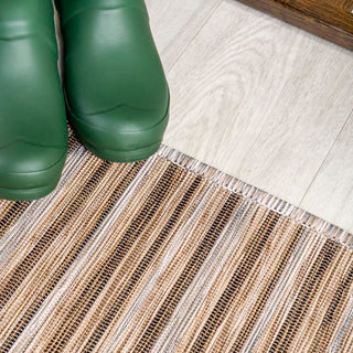 Aerelm Finn Modern Farmhouse Pinstripe Area Rug