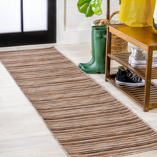 Aeran Finn Modern Farmhouse Pinstripe Area Rug