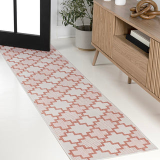 Alfresco Modern Geometric Tile Pattern Indoor/Outdoor Area Rug