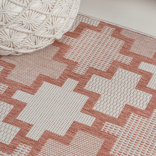 Alfresco Modern Geometric Tile Pattern Indoor/Outdoor Area Rug