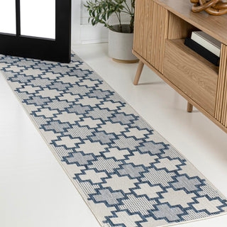 Alfresco Modern Geometric Tile Pattern Indoor/Outdoor Area Rug