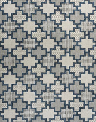 Alfresco Modern Geometric Tile Pattern Indoor/Outdoor Area Rug