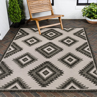 Antique Geometric Moroccan Diamond Indoor/Outdoor Area Rug