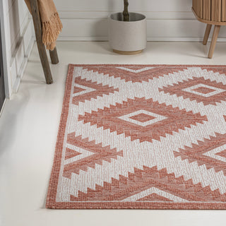 Antique Geometric Moroccan Diamond Indoor/Outdoor Area Rug