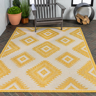 Antique Geometric Moroccan Diamond Indoor/Outdoor Area Rug