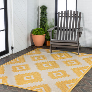 Antique Geometric Moroccan Diamond Indoor/Outdoor Area Rug