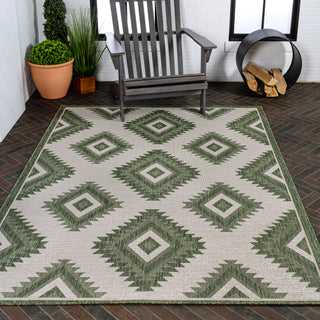 Antique Geometric Moroccan Diamond Indoor/Outdoor Area Rug