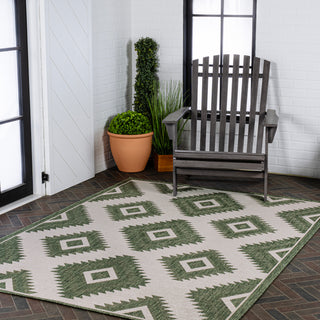 Antique Geometric Moroccan Diamond Indoor/Outdoor Area Rug