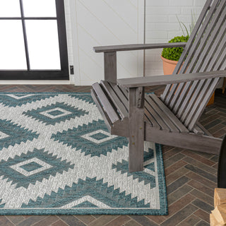 Antique Geometric Moroccan Diamond Indoor/Outdoor Area Rug