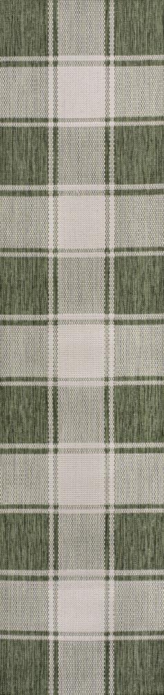 Acrylic Traditional Farmhouse Bold Gingham Indoor/Outdoor Area Rug