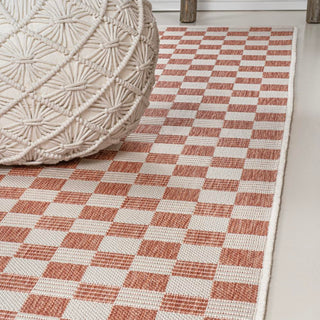 Laurel Traditional Cottage Checkerboard Indoor/Outdoor Area Rug