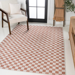 Laurel Traditional Cottage Checkerboard Indoor/Outdoor Area Rug