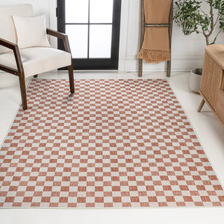 Laurel Traditional Cottage Checkerboard Indoor/Outdoor Area Rug