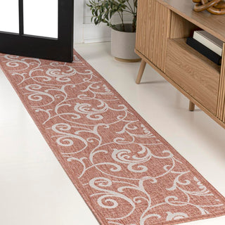 Domani Traditional Classic All-Over Scroll Indoor/Outdoor Area Rug