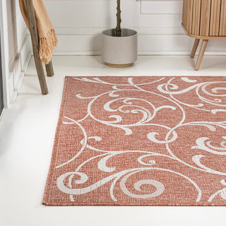 Domani Traditional Classic All-Over Scroll Indoor/Outdoor Area Rug