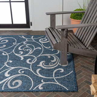 Domani Traditional Classic All-Over Scroll Indoor/Outdoor Area Rug