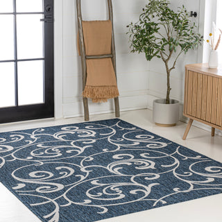 Domani Traditional Classic All-Over Scroll Indoor/Outdoor Area Rug