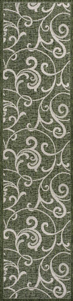 Domani Traditional Classic All-Over Scroll Indoor/Outdoor Area Rug