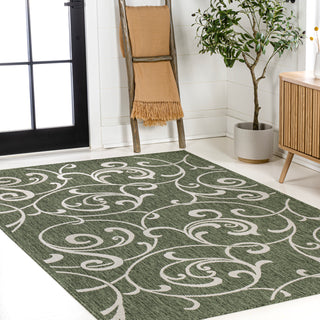 Domani Traditional Classic All-Over Scroll Indoor/Outdoor Area Rug