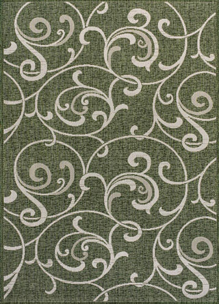 Domani Traditional Classic All-Over Scroll Indoor/Outdoor Area Rug