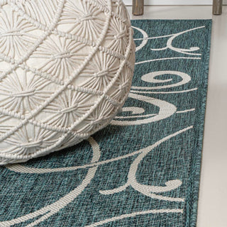 Domani Traditional Classic All-Over Scroll Indoor/Outdoor Area Rug